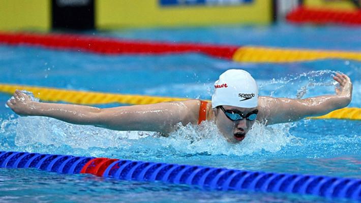 张雨霏获得女子200米蝶泳铜牌