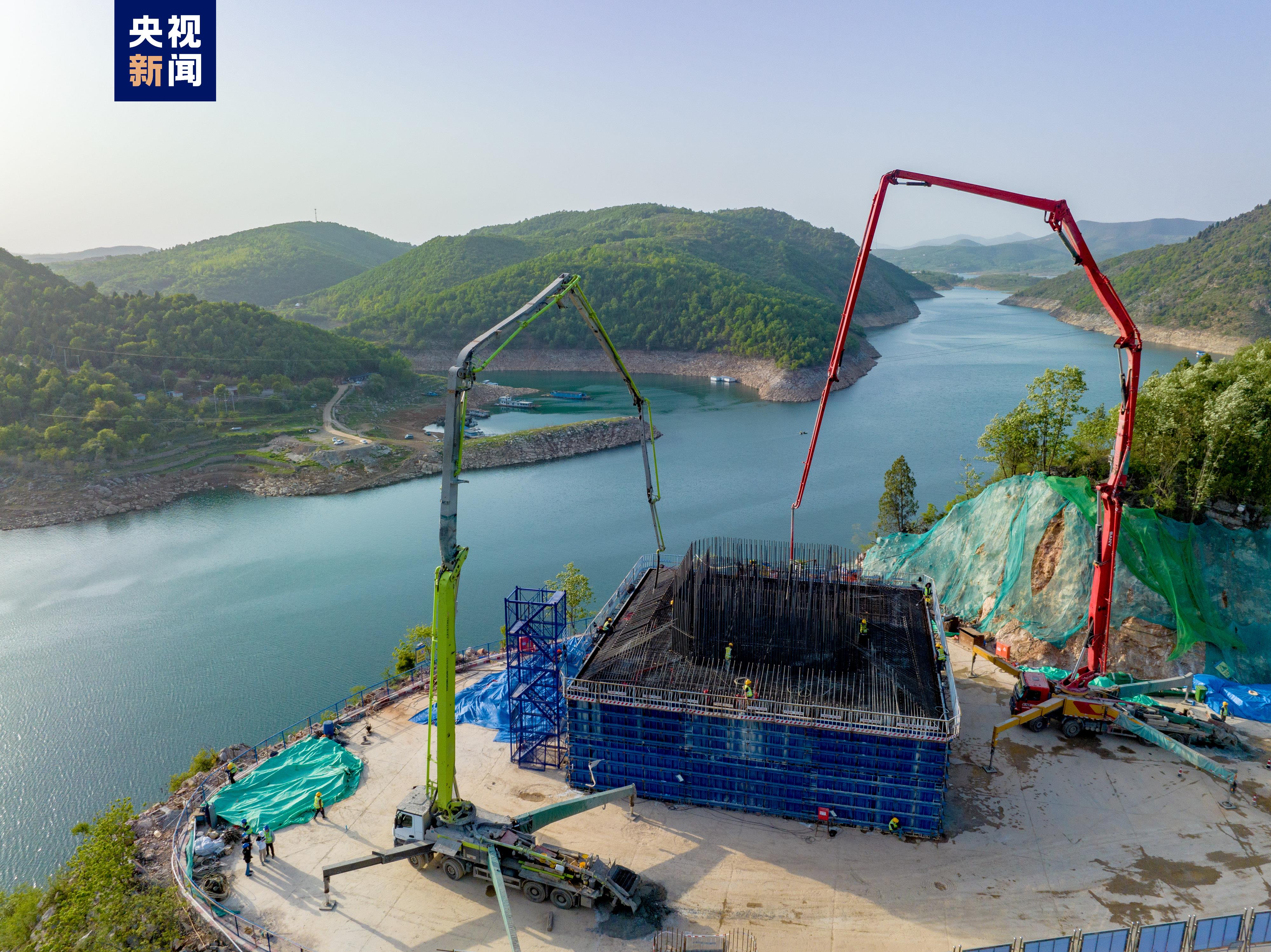河南丹江小三峡特大桥主墩承台全部浇筑完成