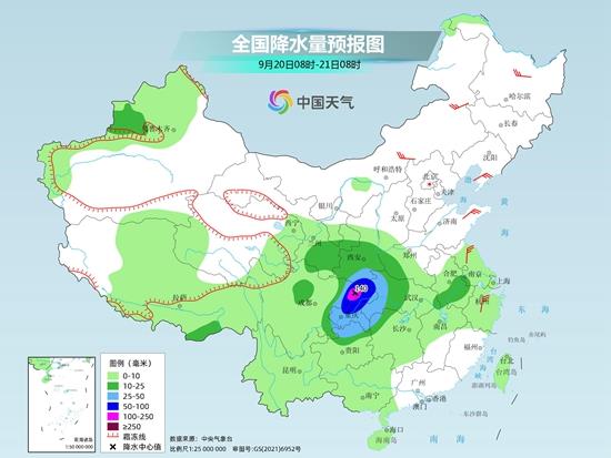 四川盆地等地强降雨进入最强时段 北方多地气温将创立秋后新低