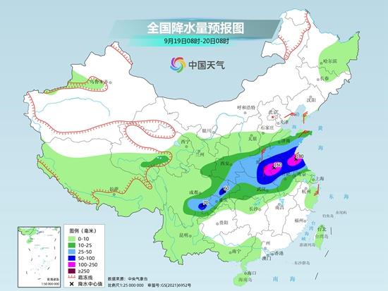 四川盆地等地强降雨进入最强时段 北方多地气温将创立秋后新低