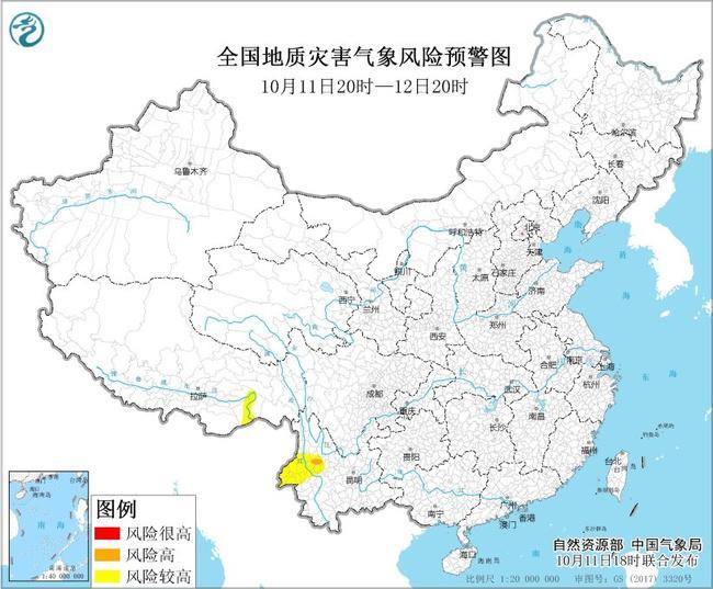地质灾害气象风险预警：云南西藏等地部分地区风险较高