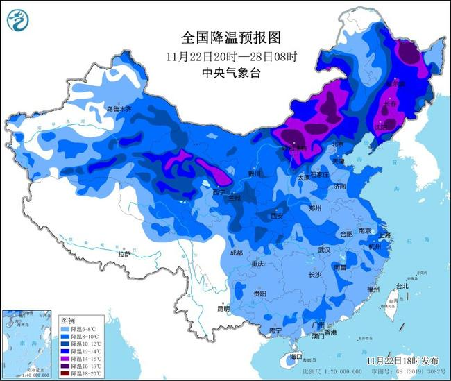 双预警齐发！这些地区注意防范寒潮和大风→