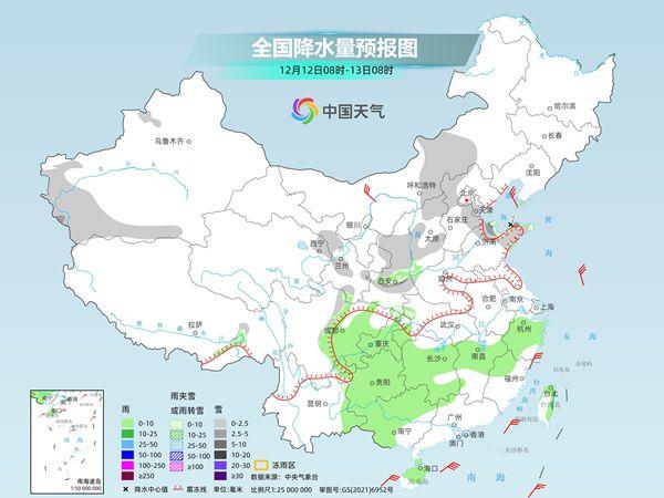 全国多地气温波动中下行 南方仍有大范围阴雨天气