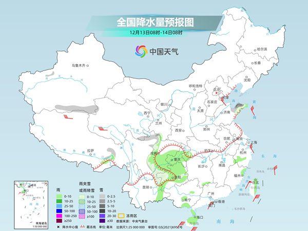 全国多地气温波动中下行 南方仍有大范围阴雨天气