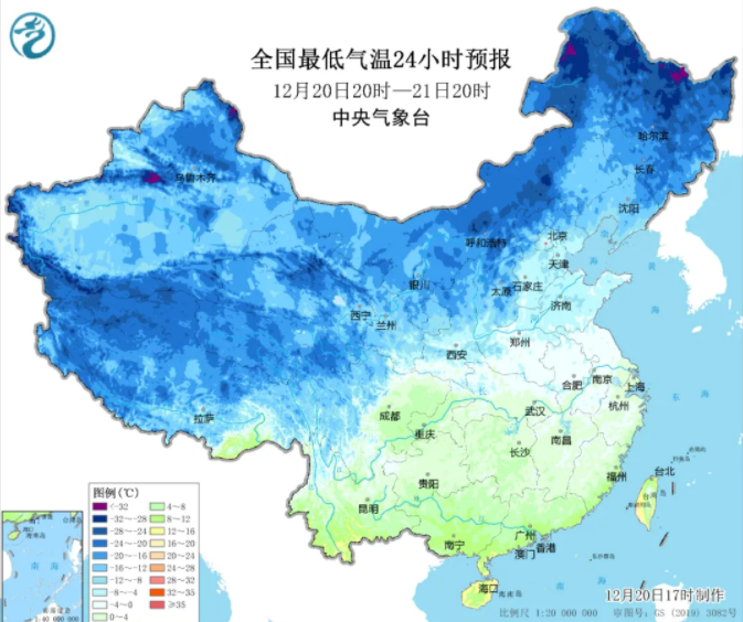 “一九”冷如“三九” 我国从南到北多地气温将持续刷新低