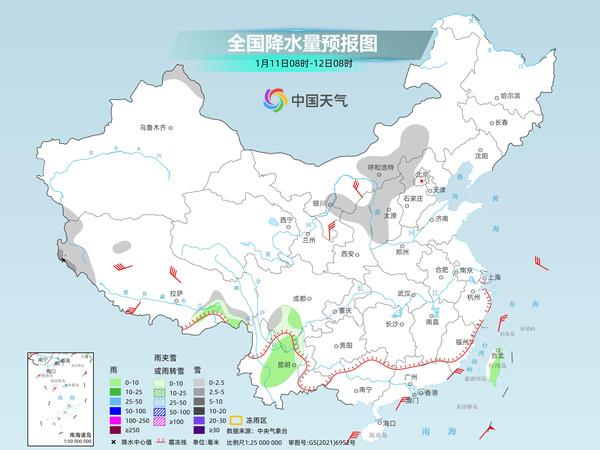 中东部地区气温陆续回升，冷空气将影响西部地区