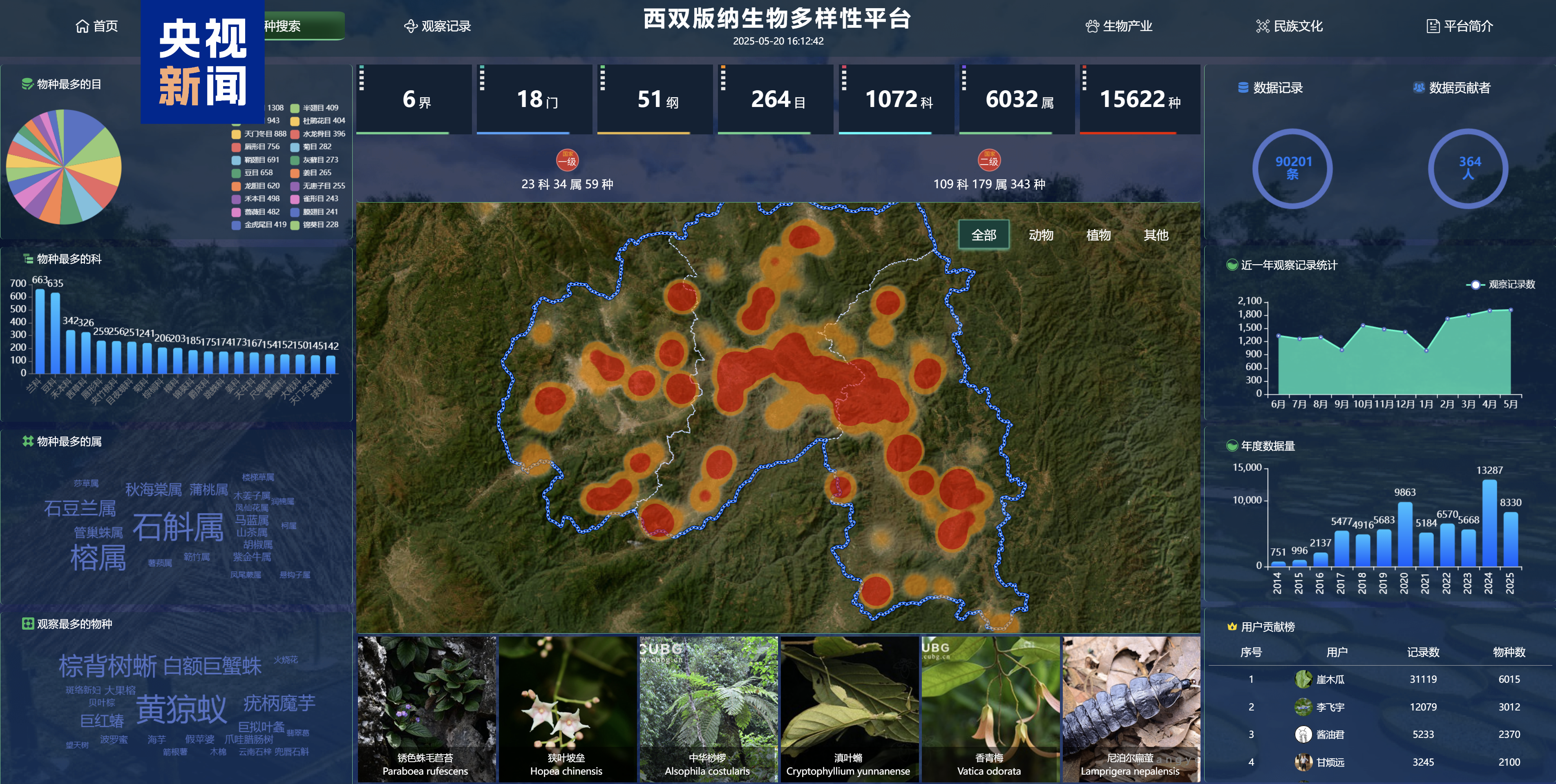 9万余条物种记录向全球开放 中国首个热带生物多样性数字平台发布