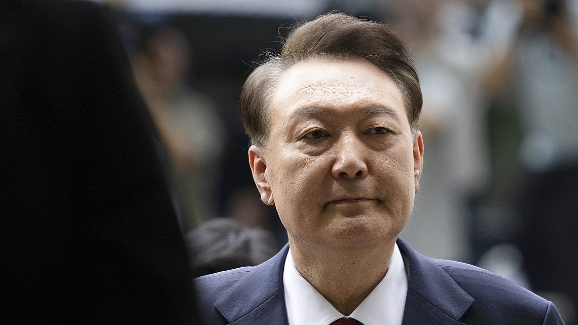 尹锡悦缺席涉内乱案庭审 韩国法院进行缺席审判