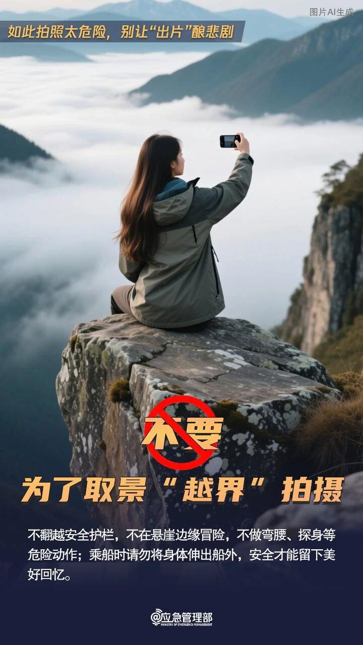 @假期出游的你 打卡照虽美 但这些“出片”方式不可取