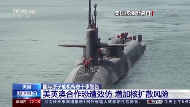 国际原子能机构总干事：美英澳合作恐增加核扩散风险