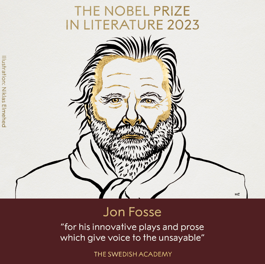 2023年诺贝尔文学奖授予挪威作家约恩·福瑟
