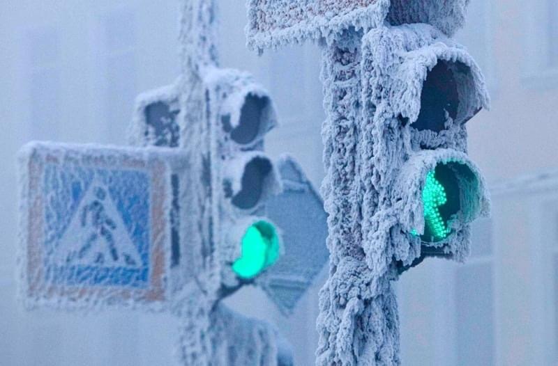 蒙古国多地遭遇极寒天气 最低气温达零下50摄氏度