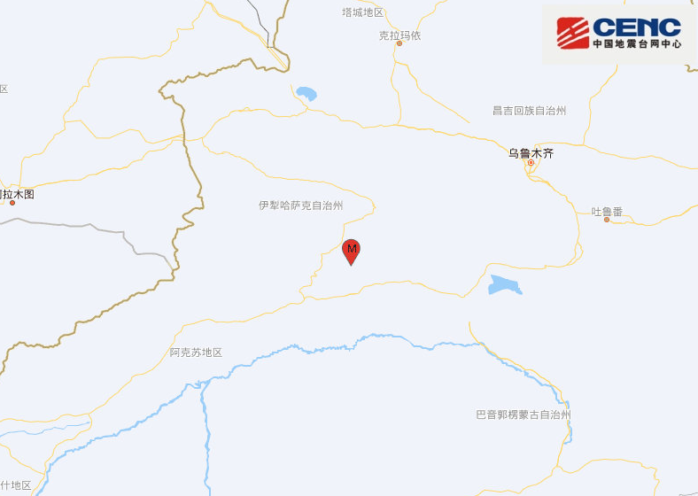 新疆阿克苏地区库车市发生4.7级地震