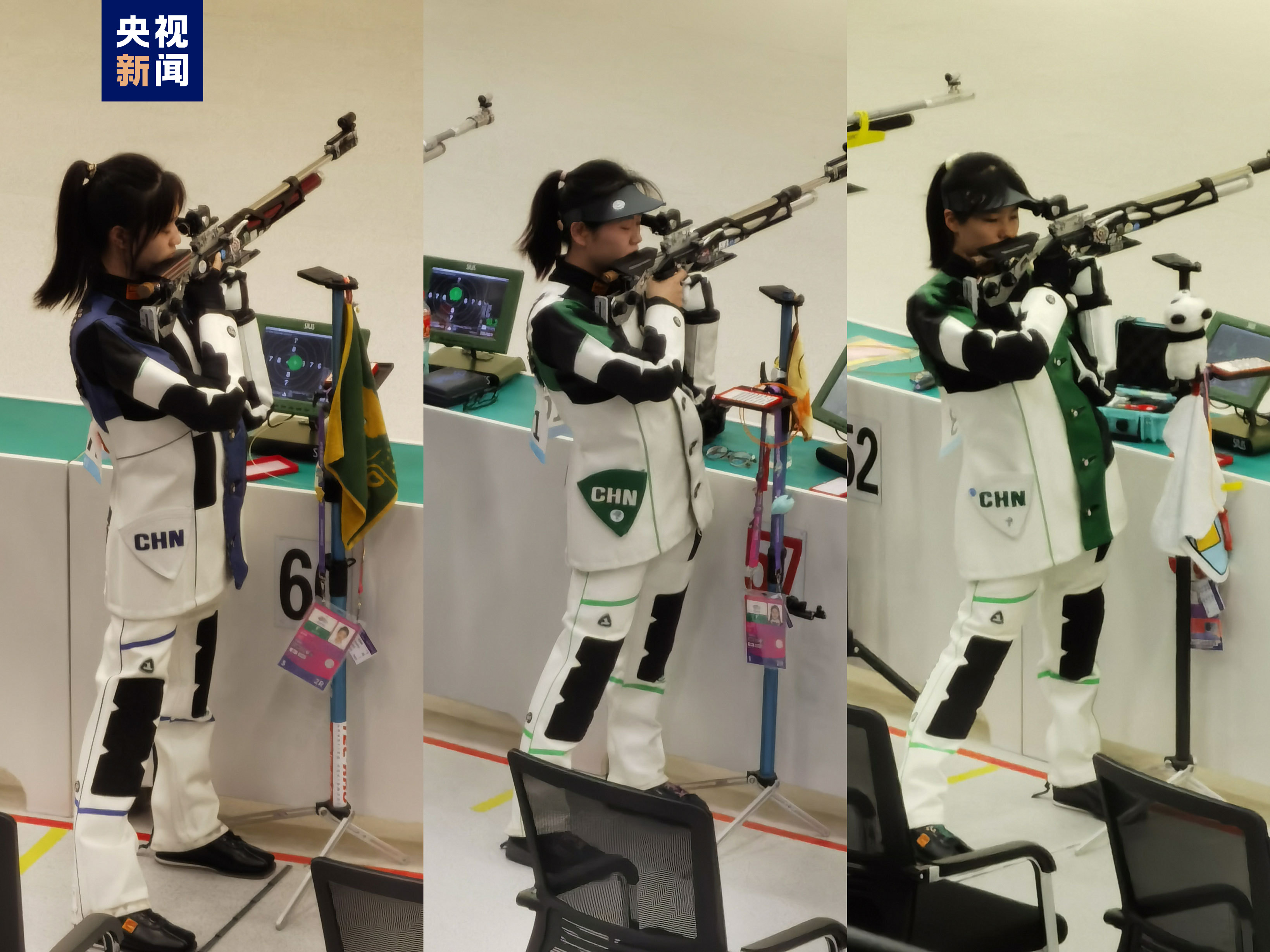 破亚洲纪录！中国队夺得亚运会射击女子10米气步枪团体赛金牌