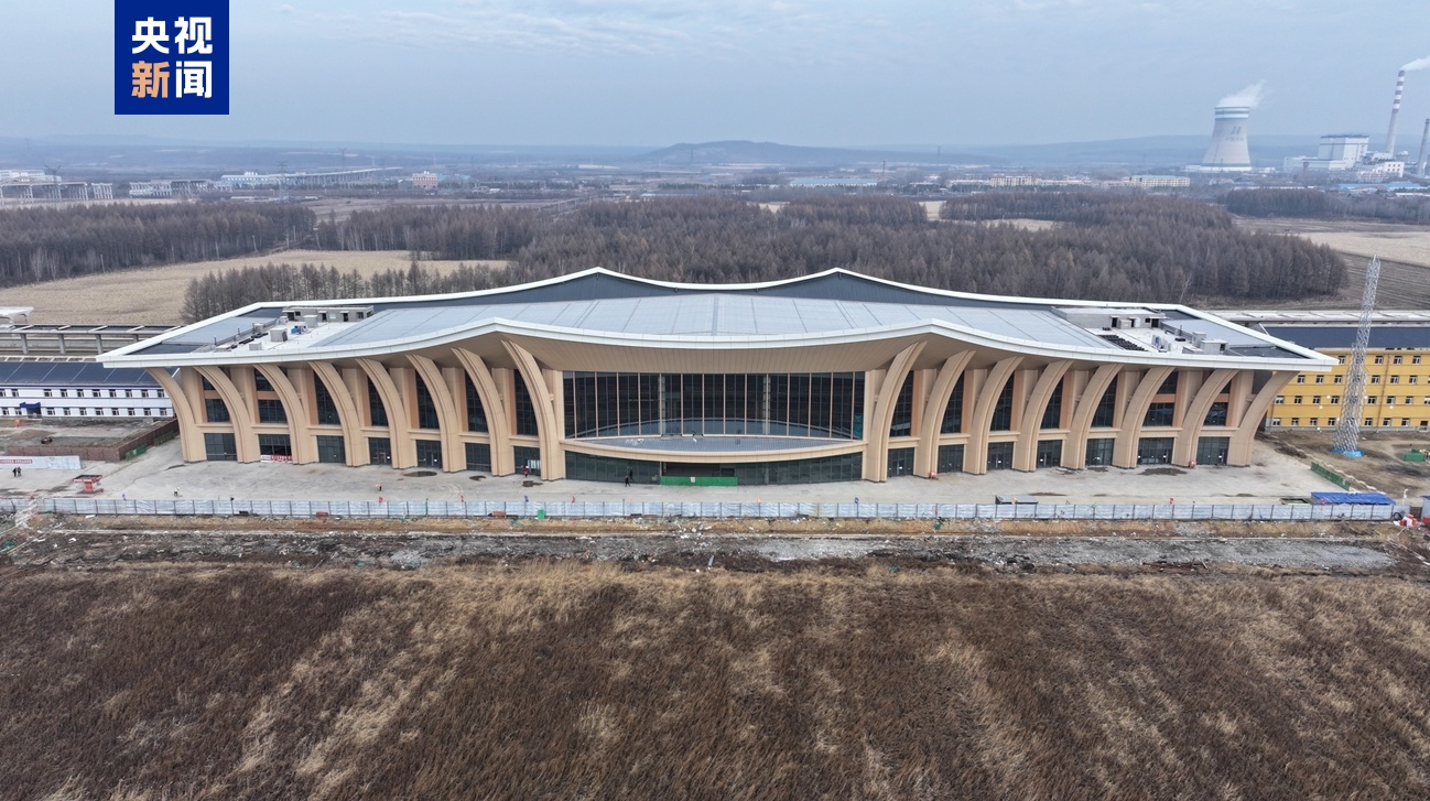 进度条刷新！我国在建最北高铁站伊春西站外部施工完成