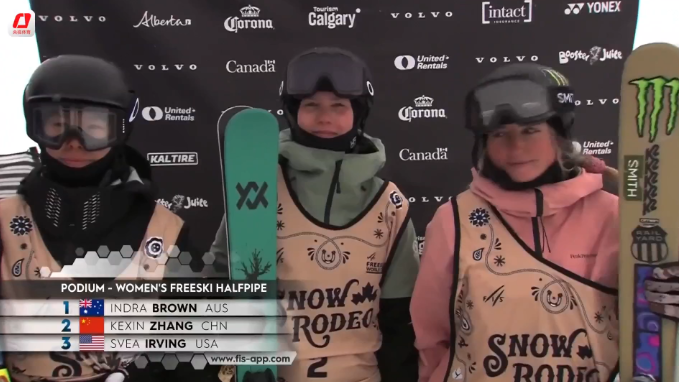 U型场地世界杯卡尔加里站:中国选手收获两银