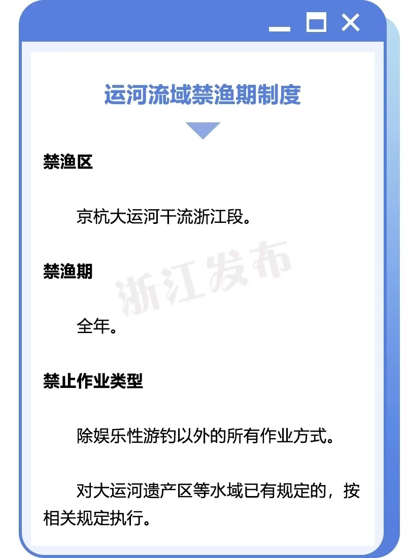 3月1日起 浙江八大流域全面禁渔