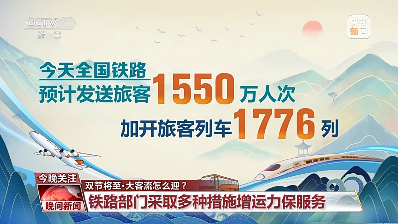 双节假期来了，铁路公路民航等部门这样应对大客流→