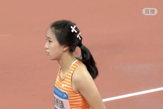 陈妤颉包揽全运会女子100米200米金牌