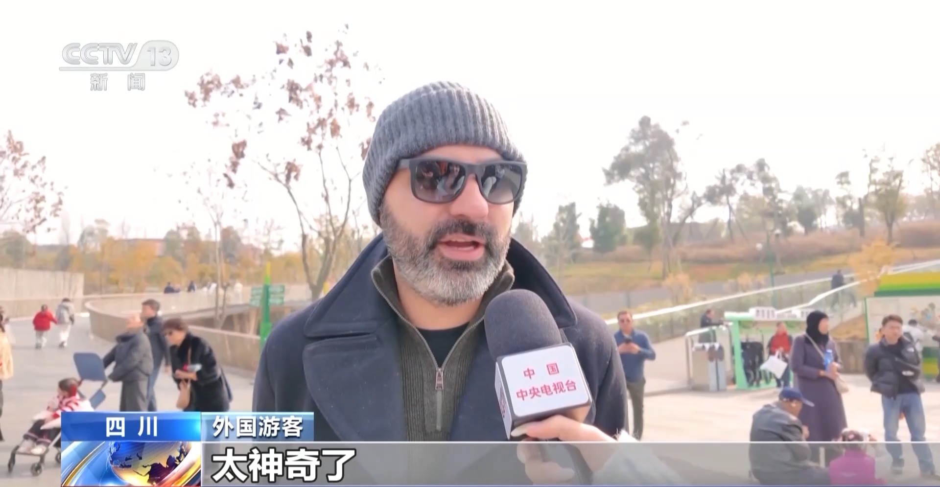 熊猫宝宝添新游乐设施 基地张灯结彩上演新春萌趣秀