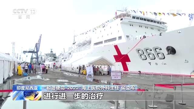 印度尼西亚：“和平方舟”号医院船与多国专家线上会诊